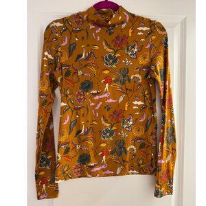 Scotch & Soda Mock Neck Long Sleeve Top